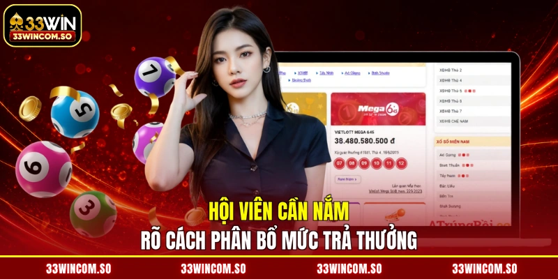 Hội viên cần nắm rõ cách phân bổ mức trả thưởng
